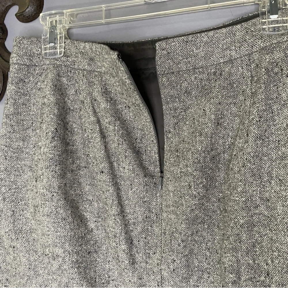 J Crew wool/silk black/white pencil skirt size 4 - Picture 3 of 5